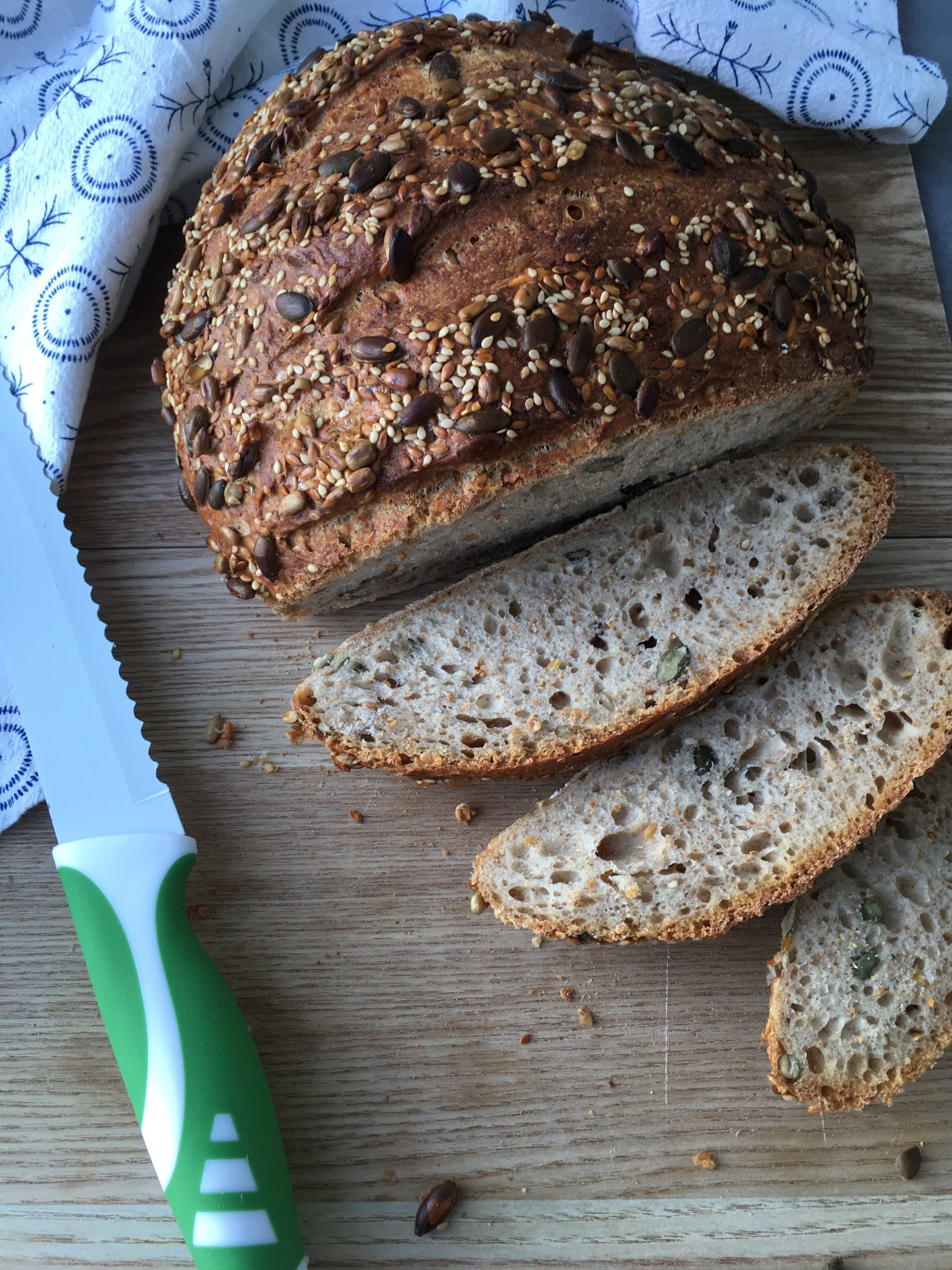 Seeded Sourdough Bread - TheUniCook - Homemade Sourdough