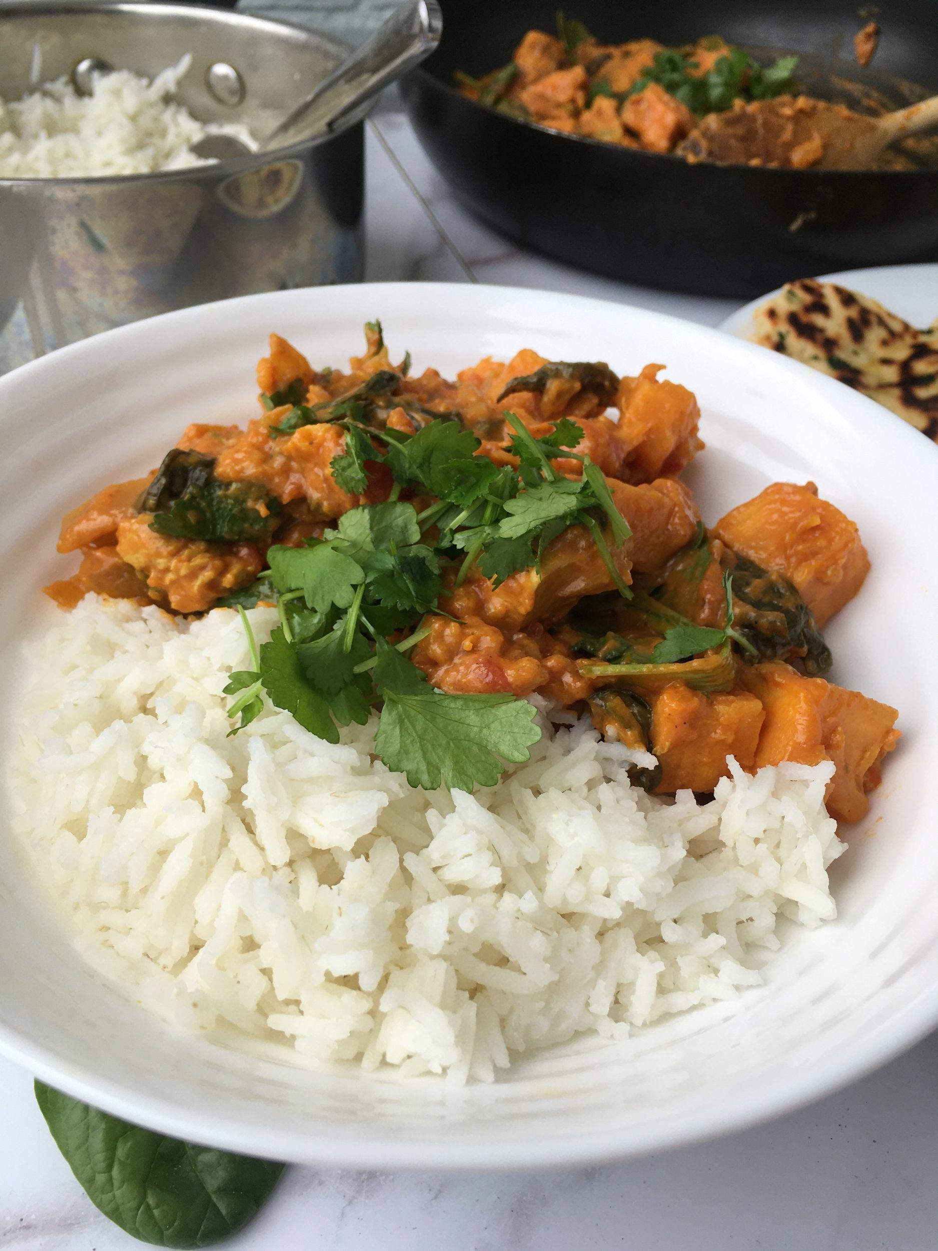 Chicken, Sweet Potato And Spinach Curry - TheUniCook