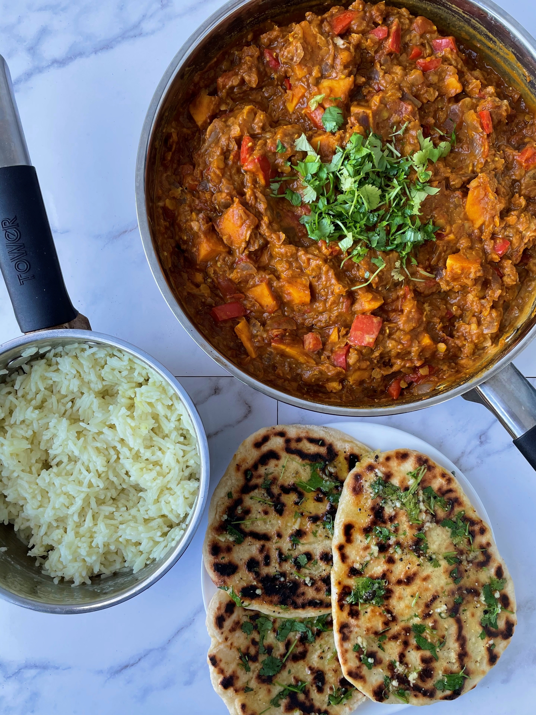 Sweet Potato And Lentil Dhal - TheUniCook